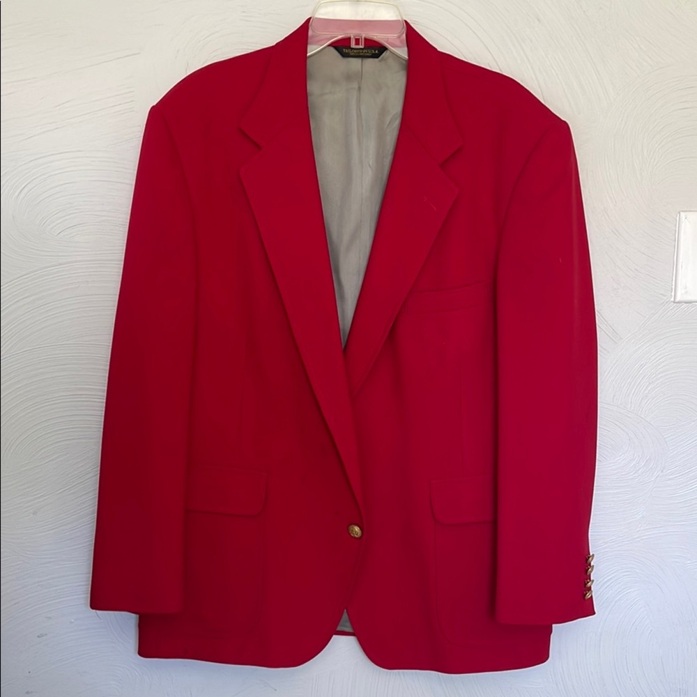 Red vintage blazer